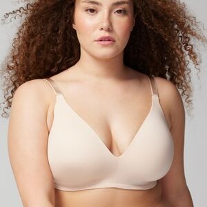 SOMA Vanishing 360 Wireless Bra in Pale Sand Size 42DD